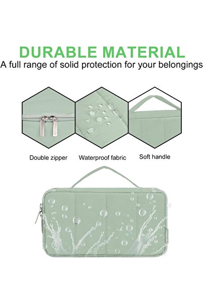 Generic MOSISO Puffy Electronic Organizer Travel Case - Antique Green