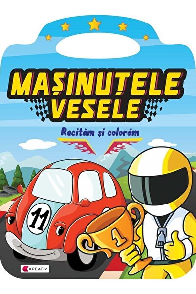 Editura Kreativ Masinutele vesele - recitam si coloram