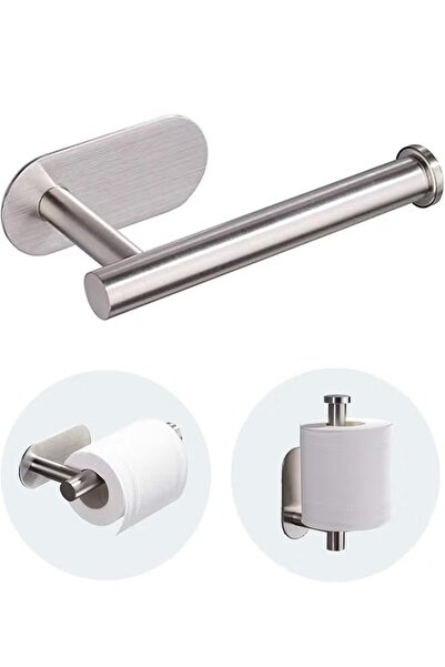 Generic Bathroom Toilet Paper Holder Stainless Steel Toilet Roll Holder Self Adhesive Wall Mounted