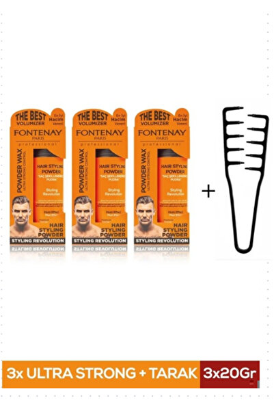 Fontenay Paris Saç Şekillendirici Pudra Toz Wax Ultra Strong 20gr X3 + Mucize...