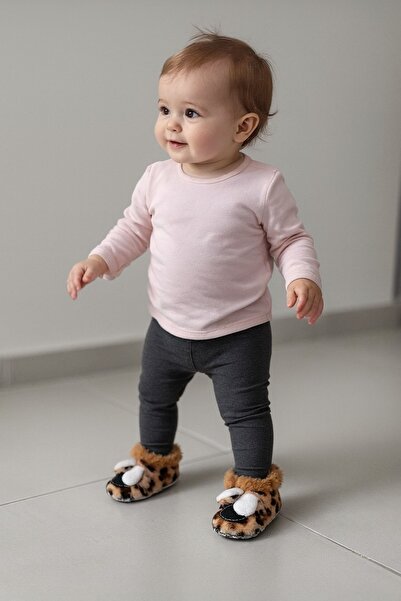 gigigiyim Baby Girl Panduf with Ear Detail