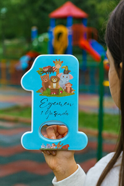 Caldium Store Doğum Günü Kişiye Özel Açaçaklı 1 Yaş Magneti 10 Adet