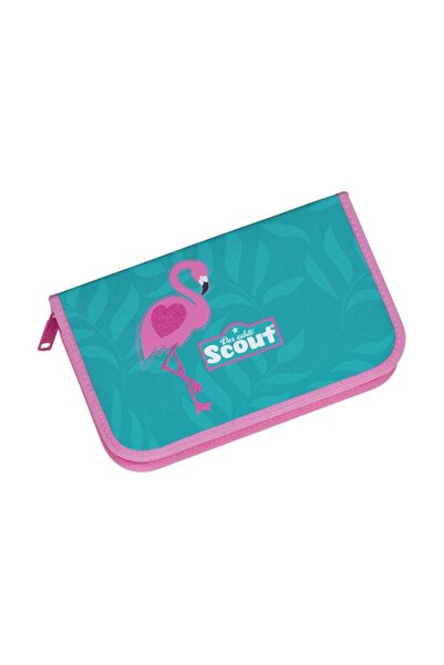 Scout "FLAMINGO with sequins" schoolbag, set of 4 pieces