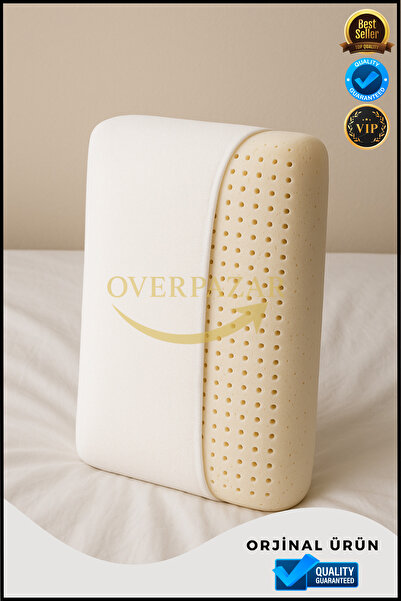 Overbazaar Perforated Airflow Visco Pillow – Cooling Structure, Flexible Support That Maintains Its Shape (55×35×13 cm)