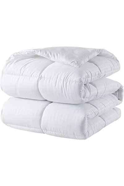 DOWNCOOL Quilted Down-Alternative Duvet Insert, Lightweight Standalone with Corner Loops, Queen 88×