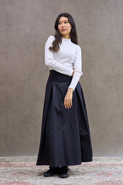 KÜÇÜĞÜM BUTİK White Color Long Sleeve High Neck Badi