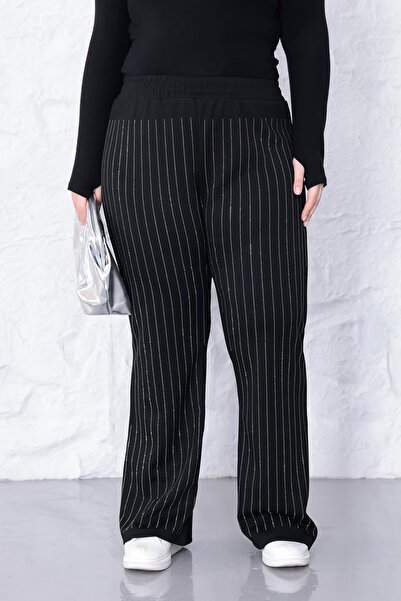 Siyezen Plus Size Sparkling Stone Pants