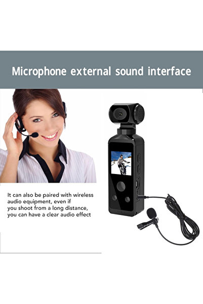 Generic Handheld 5K Waterproof Action Camera - 270° Rotating Lens, 1.3" Screen