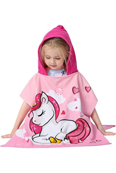 Generic Kids Hooded Bath Towel Poncho - Ultra-Soft Microfiber (1-6 years)
