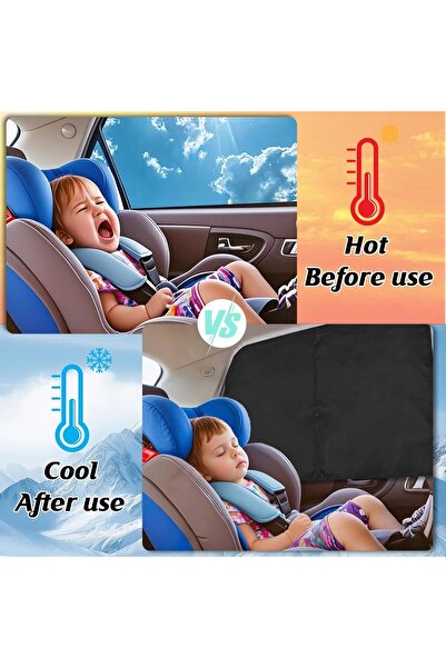 Generic Car Side Window Sunshade Curtain - UV Protection for Children & Infants