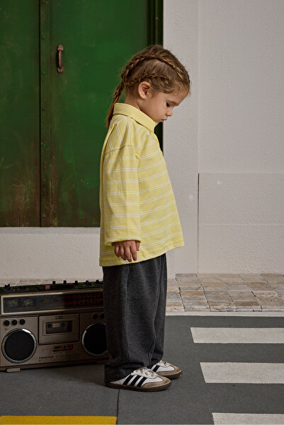 Fahhar Kids Guler polo cu dungi galben