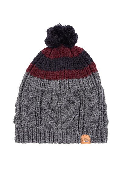 U.S. Polo Assn. Erkek Çocuk Gri Melanj Bere 50317339-VR109