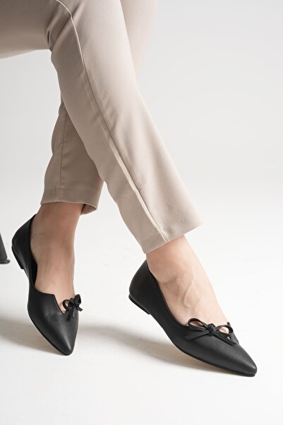 MARCHEO Clara Women's Black Ballet Shoes