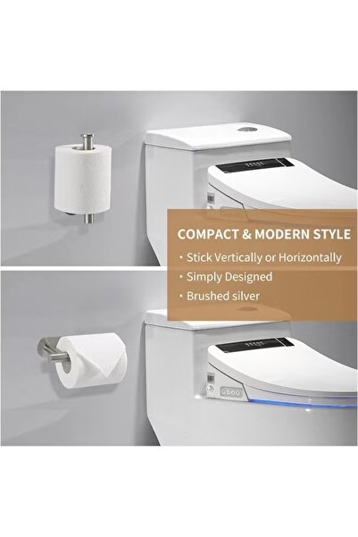Generic Bathroom Toilet Paper Holder Stainless Steel Toilet Roll Holder Self Adhesive Wall Mounted