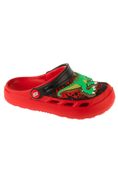 SKECHERS Foamies: Swifters - T-Rex-Brights, Boys' Slides