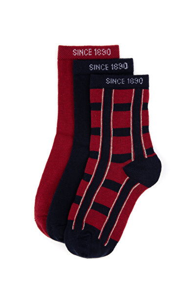 U.S. Polo Assn. Boy's Burgundy Socks 50318057-Vr014