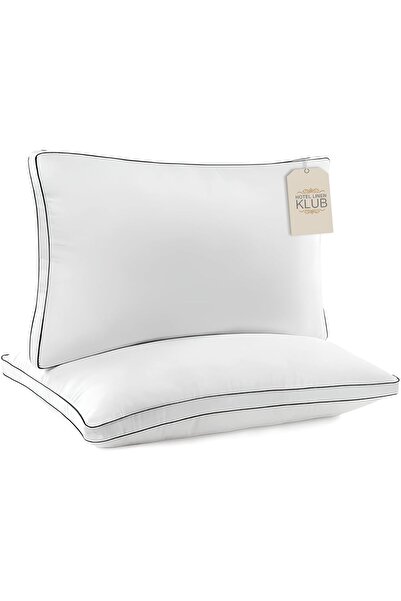 Hotel Linen Klub Diarco Princess 2-Pack Soft Down-Alternative Pillows 50×75 cm, 2600g, White -