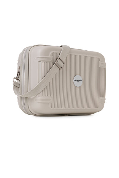 Pierre Cardin 7070 Makeup Polypropylene Unbreakable Wheeled Suitcase with Combination Lock Gray