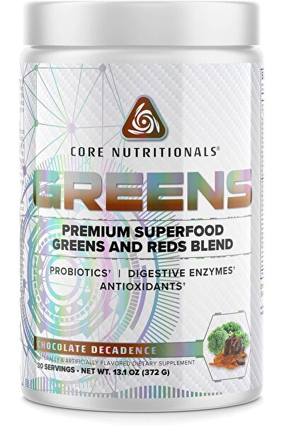 Core Nutritionals Greens - Premium Superfood Reds & Greens Blend, 30 Servings (Chocolate Decadence)