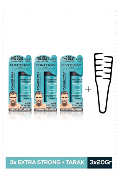 Fontenay Paris Saç Şekillendirici Pudra Toz Wax Matt Effect 20gr X3 + Mucizev...