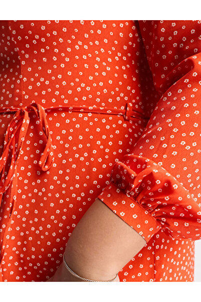 GLAMOROUS CURVE Glamorous Curve short jumpsuit, red