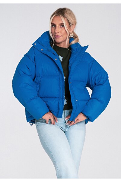 Figl Jachetă de puf damă albastră M1233 mărimea L