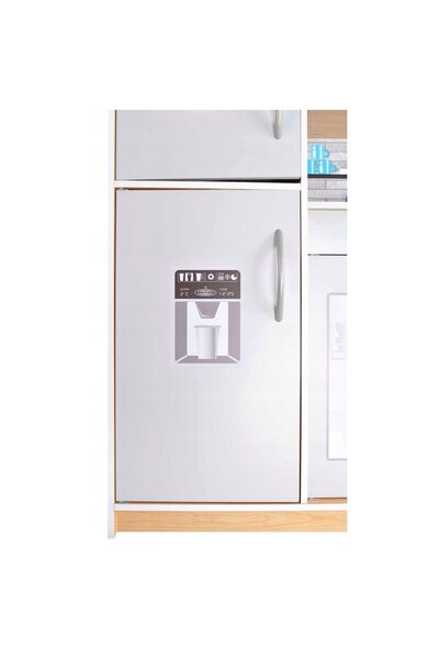 Smart Vibe Fancy Kitchen Wooden Kitchen for Children, 80 cm, Stove, Sink, Accessories, Beige