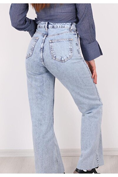 LA TUBA New Season!!! High-Rise Stretch Palazzo Jeans for Effortless Style