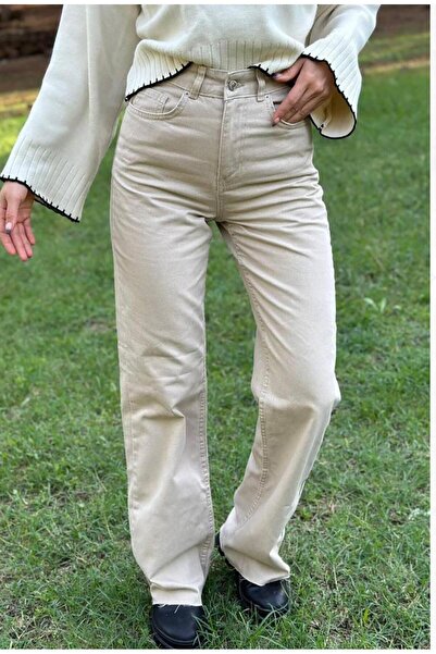 LA TUBA New Season!!! High-Rise Stretch Palazzo Jeans for Effortless Style