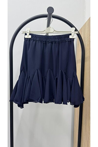 Koza Butik Women's Ruffle Detailed Skirt with Shorts 6285-25