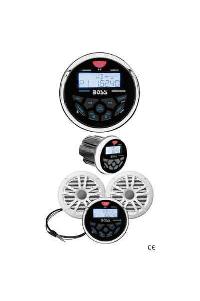 TNG Outdoor Radio stereo marin Boss Marine MGR350B cu Bluetooth, USB, MP3 și AUX, 60W x 4