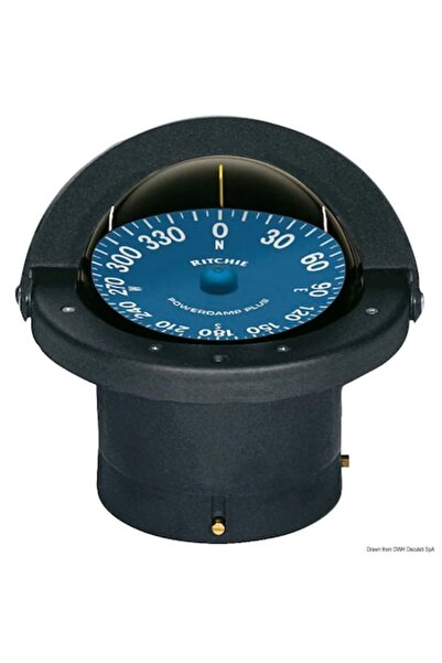 OSCULATI Ritchie Supersport SS-2000 Compass, White, 4 1/2 in, 12V LED, for Offshore Racing Boats