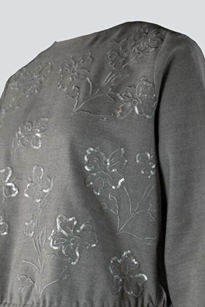 IDYL Flanel Bluse with Embroidery Detail