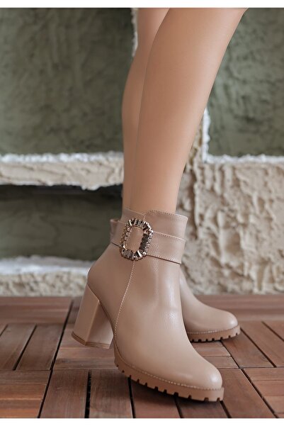 tayyarshoes Kana Mid-Heeled Short Boots Are Comfortable for Daily Use