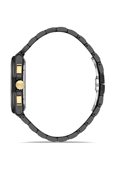 FERRO Black Steel Cord Men's Wristwatch Fm11650A-E3 Functions Active 3 Atm Water Resistant Gift Packaged