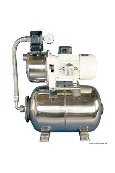 OSCULATI Pompă de apă CEM cu rezervor, 12V/24V, 50 l/min, autoamorsare