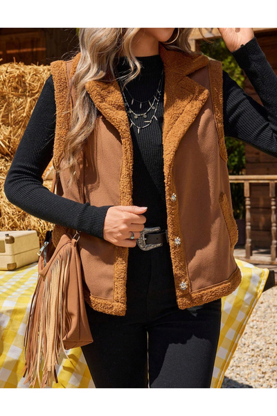 Sheya Shein vest, brown