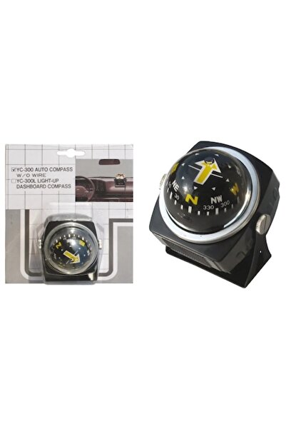 GFN Hobby Compass with Black Mount and Black Dial, 50 mm Dial