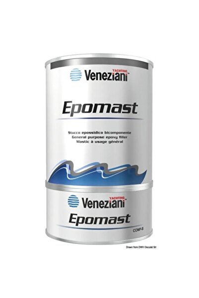 OSCULATI Chit epoxidic bicomponent Epomast Veneziani 500 ml, gri deschis