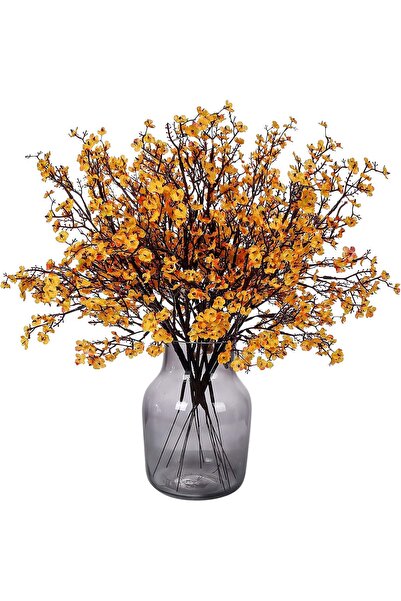 The Bros باقة زهور جيبسوفيلا اصطناعية من Momkids، 6 قطع، بنفسج الطفل (برتقالي)