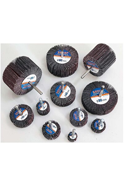 sedef power tools 40X20 60 KUM SAPLI MOP ZIMPARA-10'LU PAKET-1/4'' SAP