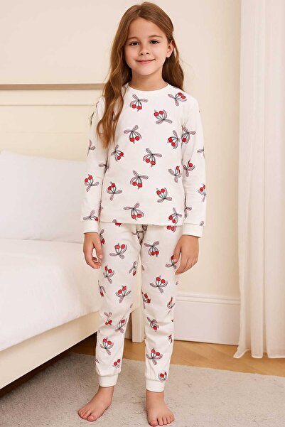 kidsense Cherry Patterned Girl's Pajama Set