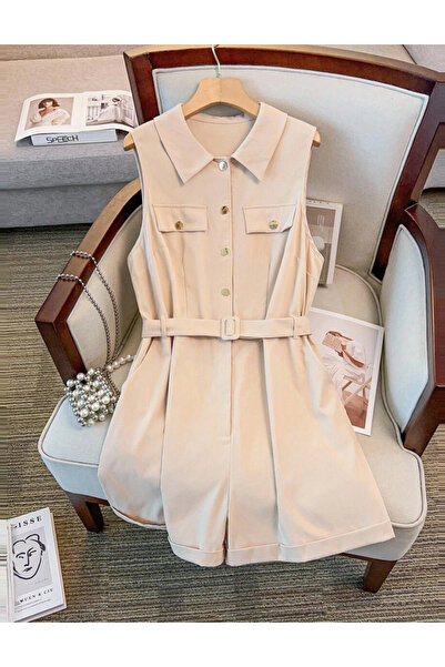 Sheya Shein Curve+ jumpsuit, beige