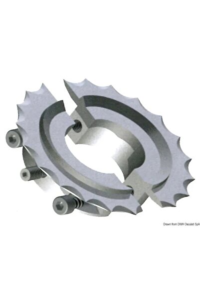 OSCULATI Stainless Steel Knife Clamp, 35 mm for Cutters (Shaft Ø 35 mm, Outer Ø 100 mm, Thickness 22 mm)