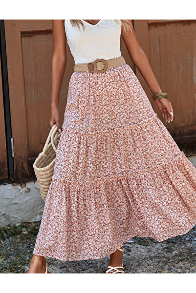 Sheya Fustă maxi Shein, roz