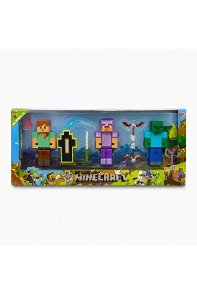 OEM Set figurine Minecraft cu accesorii – 42x17 cm – Aventură completă pentru fanii universului pixela