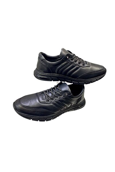 SULA Men's Mocassins with Rubber Laces, Leather on the Inside and Outside, Rubber Sole, Casual