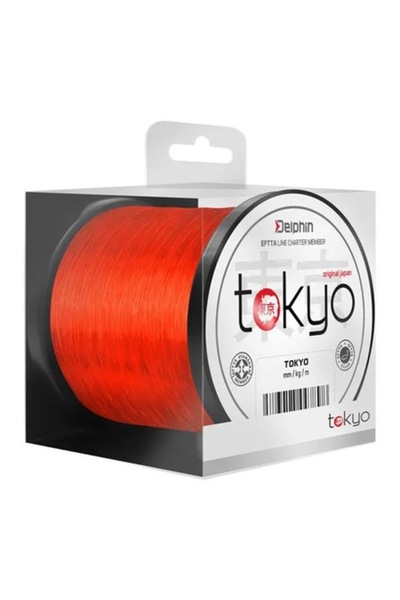 DELPHİN Fir Monofilament Tokyo Portocaliu 0.369 mm - 300 m, 22 lbs