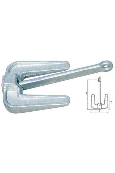 GFN Ancoră Hall, 3 kg, pentru bărci