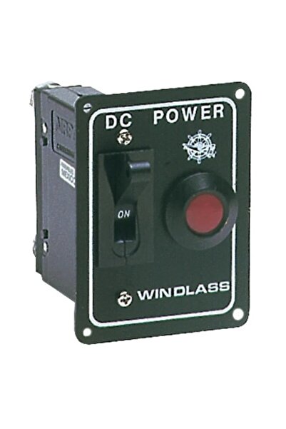 OSCULATI Control panel with magnetic thermal safety switch 50-100A, 80x60 mm, red indicator, for bilges 12/24